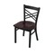 Holland Bar Stool Co 620 Catalina 18" Chair with Black Wrinkle Finish and Dark Cherry Maple Seat 62018BWDCMpl - alternate 1
